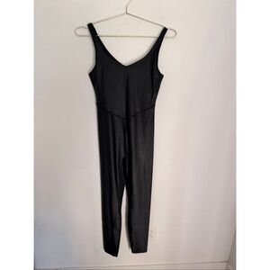 BANDIER V-Neck Tempo Liquid Motion Full Length Slimming Catsuit Bodysuit Sz S